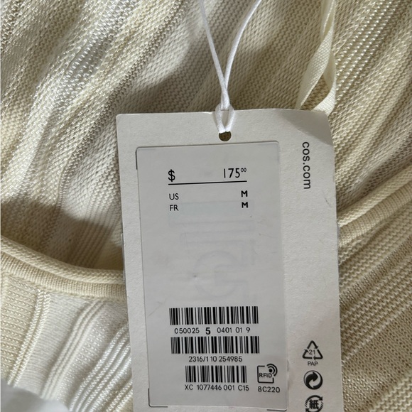 Cos cream and white knit dress. - Picture 4 of 5